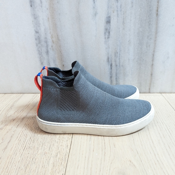 Rothys Chelsea size 6.5 grey and orange stripe authentic EUC - Picture 7 of 12